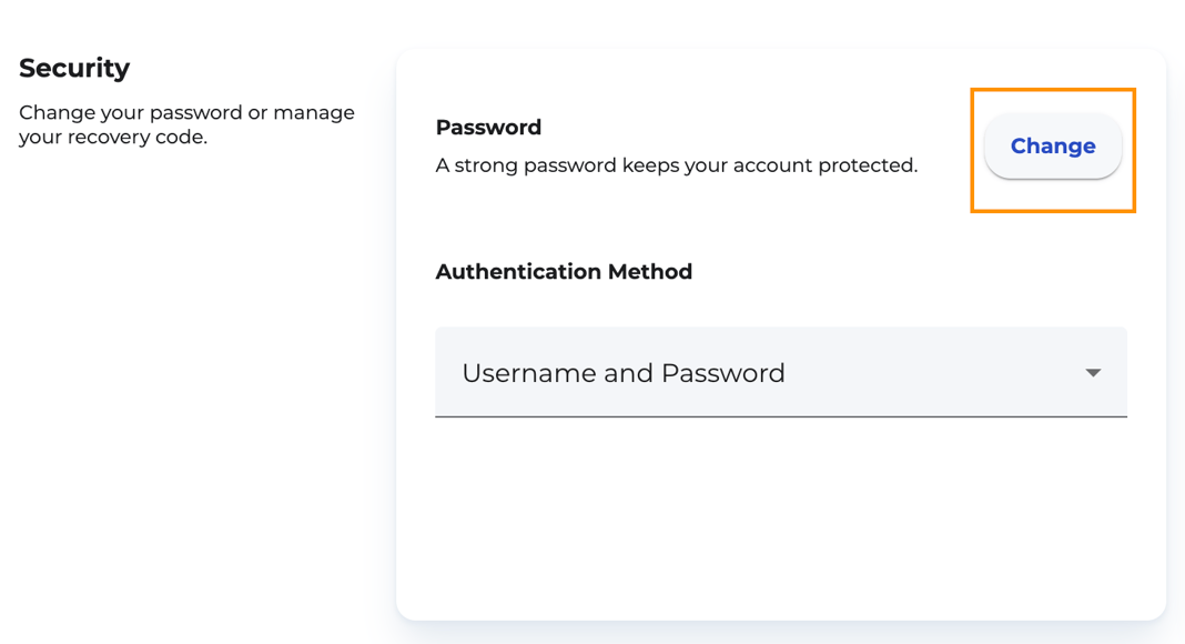 Password and Authentication Method: How to update your password and ...